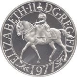 1977 SILVER PROOF CROWN - WORLD SILVER COINS - Cambridgeshire Coins