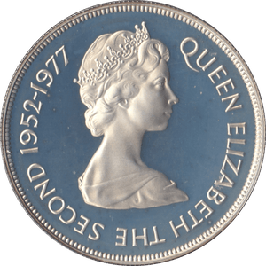 1977 SILVER PROOF TWENTY FIVE PENCE GUERNSEY - SILVER WORLD COINS - Cambridgeshire Coins