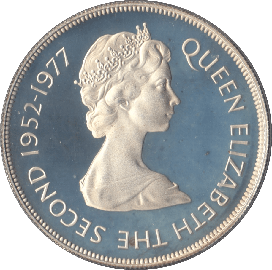1977 SILVER PROOF TWENTY FIVE PENCE TRISTAN DA CUNHA - SILVER WORLD COINS - Cambridgeshire Coins
