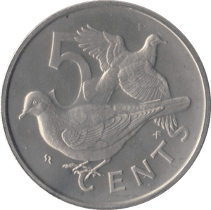 1977 TWO CENTS BRITISH VIRGIN ISLANDS ( PROOF ) - WORLD COINS - Cambridgeshire Coins