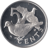 1977 TWO CENTS BRITISH VIRGIN ISLANDS ( SILVER PROOF ) - WORLD COINS - Cambridgeshire Coins