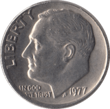 1977 USA ONE DIME - WORLD COINS - Cambridgeshire Coins