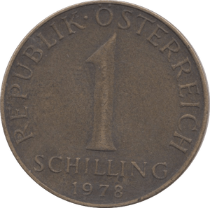 1978 1 SHILLING AUSTRIA - WORLD COINS - Cambridgeshire Coins