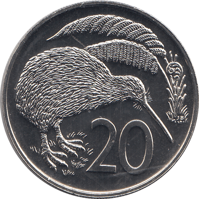 1978 20 CENTS NEW ZEALAND ( BU ) - WORLD COINS - Cambridgeshire Coins