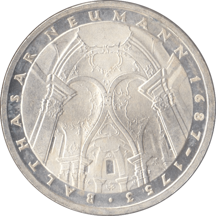 1978 BALTHASAR NEUMANN GERMANY SILVER 5 MARKS - SILVER WORLD COINS - Cambridgeshire Coins
