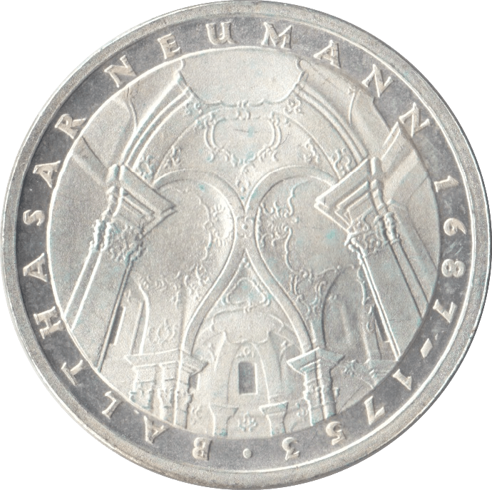 1978 BALTHASAR NEUMANN GERMANY SILVER 5 MARKS - SILVER WORLD COINS - Cambridgeshire Coins