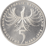 1978 BALTHASAR NEUMANN GERMANY SILVER 5 MARKS - SILVER WORLD COINS - Cambridgeshire Coins