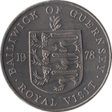 1978 BRILLIANT UNCIRCULATED TWENTY FIVE PENCE GUERNSEY - WORLD COINS - Cambridgeshire Coins