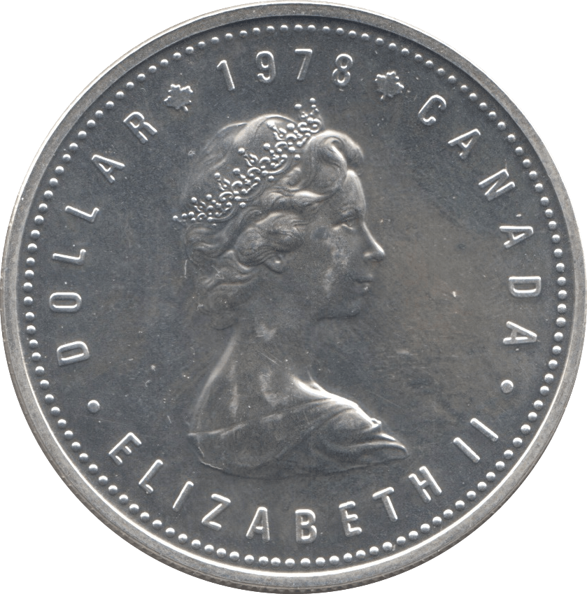 1978 CANADA COMMONWEALTH GAMES SILVER ONE DOLLAR - WORLD SILVER COINS - Cambridgeshire Coins