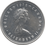1978 CANADA COMMONWEALTH GAMES SILVER ONE DOLLAR - WORLD SILVER COINS - Cambridgeshire Coins