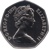 1978 FIFTY PENCE PROOF 50P COIN BRITANNIA - 50p Proof - Cambridgeshire Coins