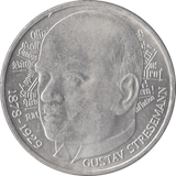 1978 GUSTAV STRESEMAN GERMANY SILVER 5 MARKS - SILVER WORLD COINS - Cambridgeshire Coins