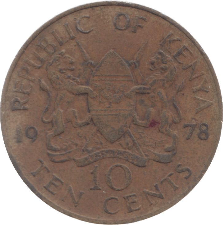 1978 KENYA 10 CENTS - WORLD COINS - Cambridgeshire Coins