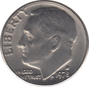 1978 ONE DIME USA - SILVER WORLD COINS - Cambridgeshire Coins