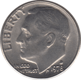 1978 ONE DIME USA - SILVER WORLD COINS - Cambridgeshire Coins