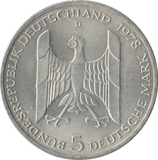 1978 SILVER 5 MARK MINT GERMANY - SILVER WORLD COINS - Cambridgeshire Coins