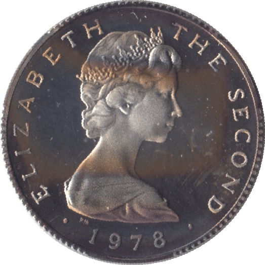 1978 SILVER PROOF ONE POUND ISLE OF MAN - SILVER WORLD COINS - Cambridgeshire Coins