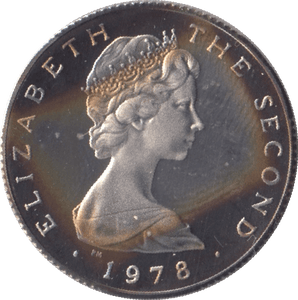 1978 SILVER PROOF ONE POUND ISLE OF MAN - SILVER WORLD COINS - Cambridgeshire Coins