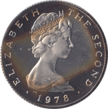 1978 SILVER PROOF ONE POUND ISLE OF MAN - SILVER WORLD COINS - Cambridgeshire Coins