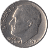 1978 USA ONE DIME - WORLD COINS - Cambridgeshire Coins