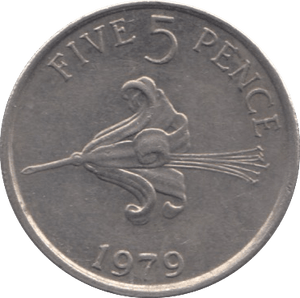 1979 5 PENCE GUERNSEY - WORLD COINS - Cambridgeshire Coins