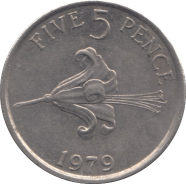 1979 5 PENCE GUERNSEY - WORLD COINS - Cambridgeshire Coins