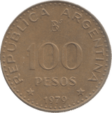 1979 ARGENTINA 100 PESOS - WORLD COINS - Cambridgeshire Coins