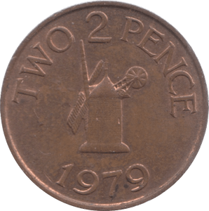 1979 GUERNSEY TWOPENCE - WORLD COINS - Cambridgeshire Coins