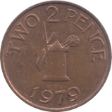 1979 GUERNSEY TWOPENCE - WORLD COINS - Cambridgeshire Coins