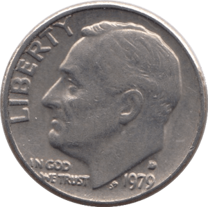 1979 ONE DIME USA - SILVER WORLD COINS - Cambridgeshire Coins