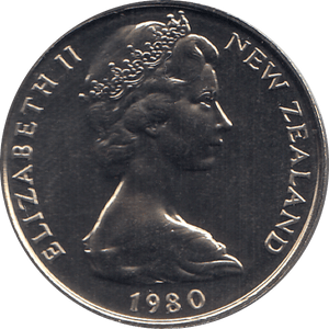 1980 10 CENTS NEW ZEALAND ( BU ) - WORLD COINS - Cambridgeshire Coins