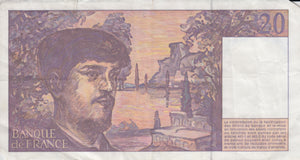 1980-1997 20 FRANCS FRENCH BANKNOTE FRANCE REF 737 - World Banknotes - Cambridgeshire Coins