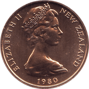 1980 2 CENTS NEW ZEALAND ( BU ) - WORLD COINS - Cambridgeshire Coins