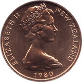 1980 2 CENTS NEW ZEALAND ( BU ) - WORLD COINS - Cambridgeshire Coins
