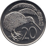 1980 20 CENTS NEW ZEALAND ( BU ) - WORLD COINS - Cambridgeshire Coins