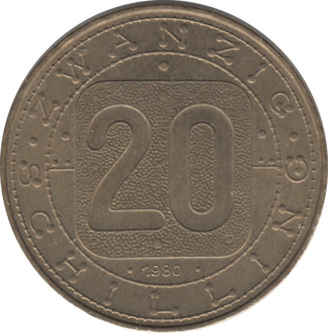 1980 20 SCHILLING AUSTRIA - WORLD COINS - Cambridgeshire Coins
