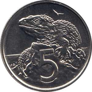1980 5 CENTS NEW ZEALAND ( BU ) - WORLD COINS - Cambridgeshire Coins