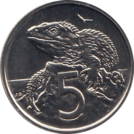 1980 5 CENTS NEW ZEALAND ( BU ) - WORLD COINS - Cambridgeshire Coins