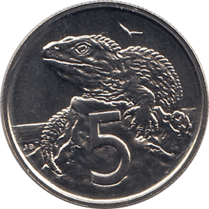 1980 5 CENTS NEW ZEALAND ( BU ) - WORLD COINS - Cambridgeshire Coins