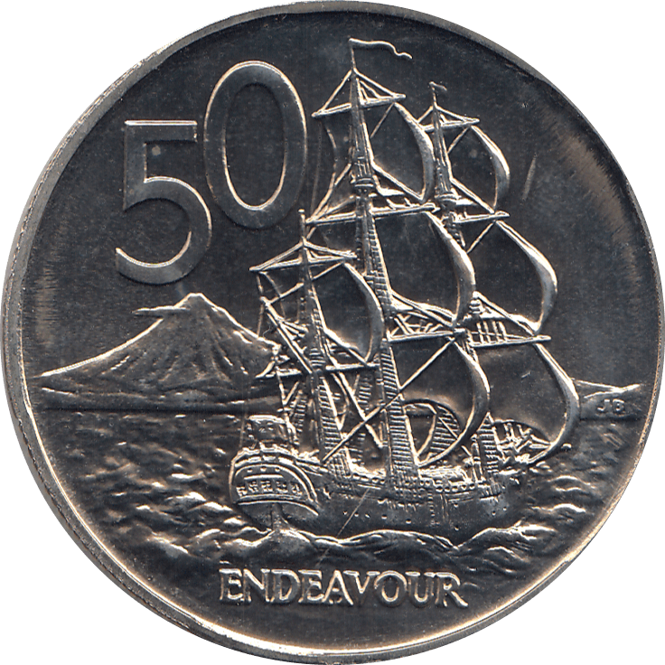 1980 50 CENTS NEW ZEALAND ( BU ) - WORLD COINS - Cambridgeshire Coins