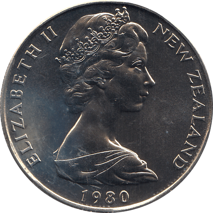 1980 50 CENTS NEW ZEALAND ( BU ) - WORLD COINS - Cambridgeshire Coins