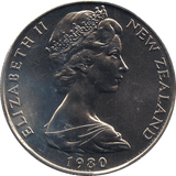 1980 50 CENTS NEW ZEALAND ( BU ) - WORLD COINS - Cambridgeshire Coins