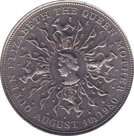 1980 CROWN ( UNC ) - Crown - Cambridgeshire Coins