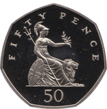 1980 FIFTY PENCE PROOF 50P COIN BRITANNIA - 50p Proof - Cambridgeshire Coins