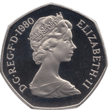 1980 FIFTY PENCE PROOF 50P COIN BRITANNIA - 50p Proof - Cambridgeshire Coins