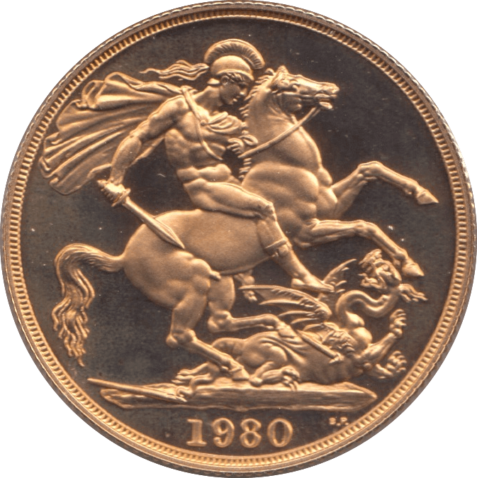 1980 GOLD DOUBLE SOVEREIGN ( PROOF ) - Half Sovereign - Cambridgeshire Coins