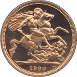 1980 GOLD SOVEREIGN ( PROOF ) - Sovereign - Cambridgeshire Coins