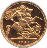 1980 GOLD SOVEREIGN ( PROOF ) - Sovereign - Cambridgeshire Coins