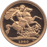 1980 GOLD SOVEREIGN ( PROOF ) - Sovereign - Cambridgeshire Coins