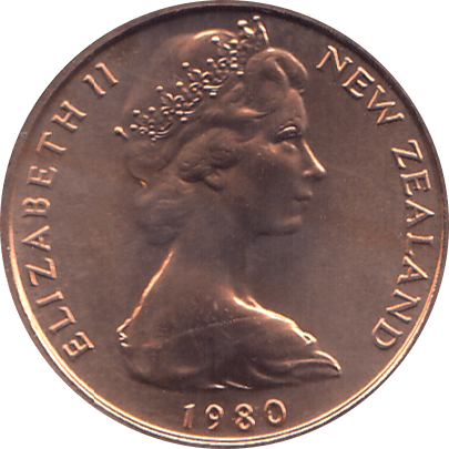 1980 ONE CENT NEW ZEALAND ( BU ) - WORLD COINS - Cambridgeshire Coins